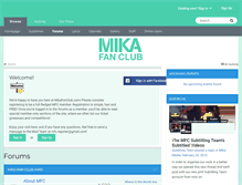 Tablet Screenshot of mikafanclub.com